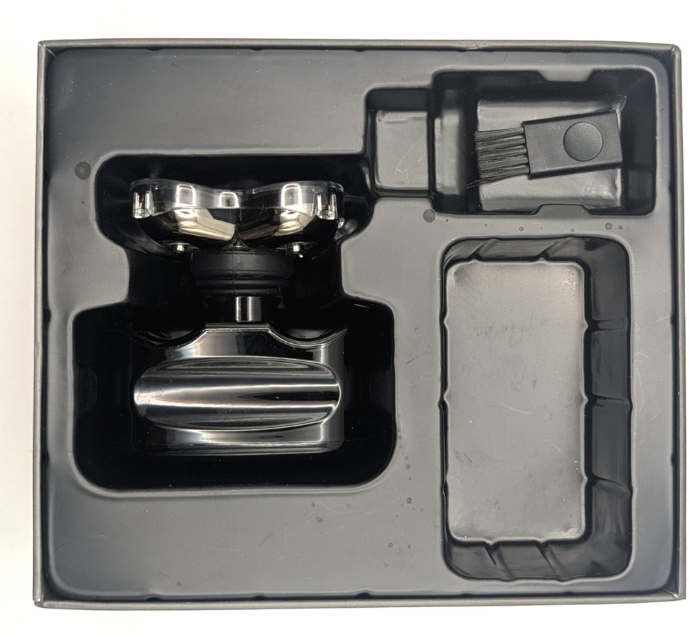 PITBULL Gold Rotary Head Shaver 5 Blade Electric Head Shaver Black No Cord